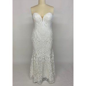 Sequin Sweetheart Wedding Dress